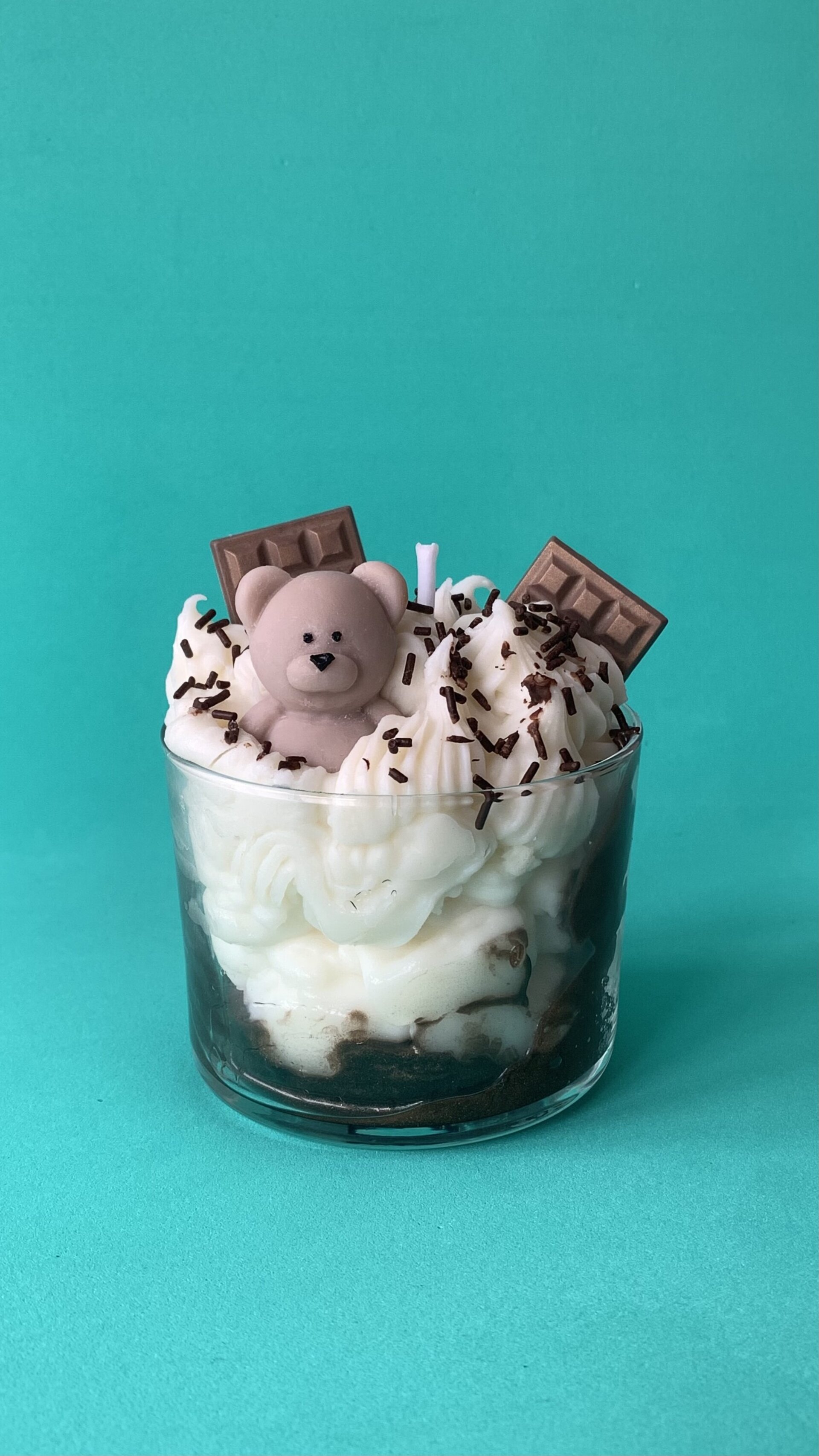 Vela de osito con chocolate - 5