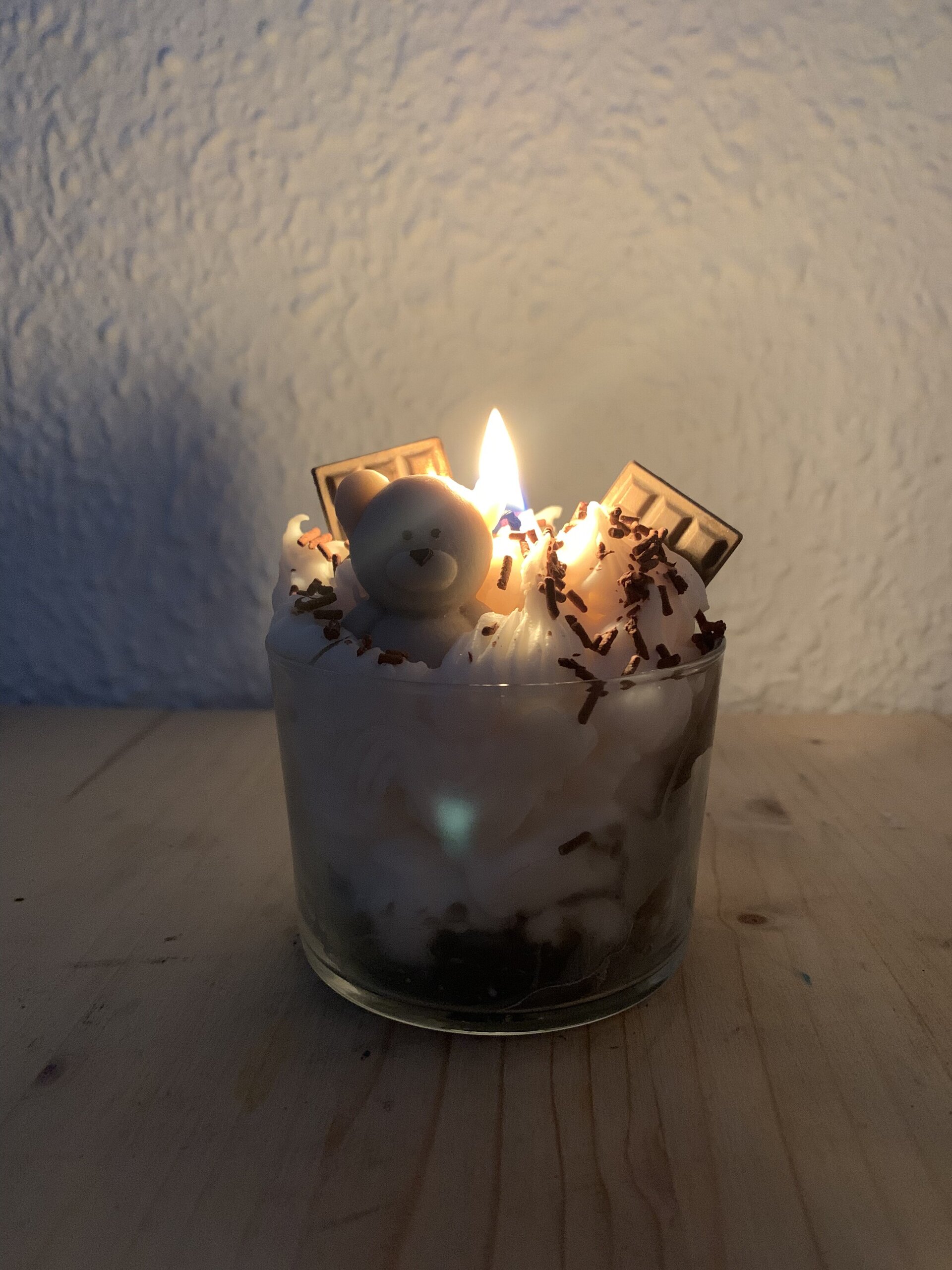 Vela de osito con chocolate - 6