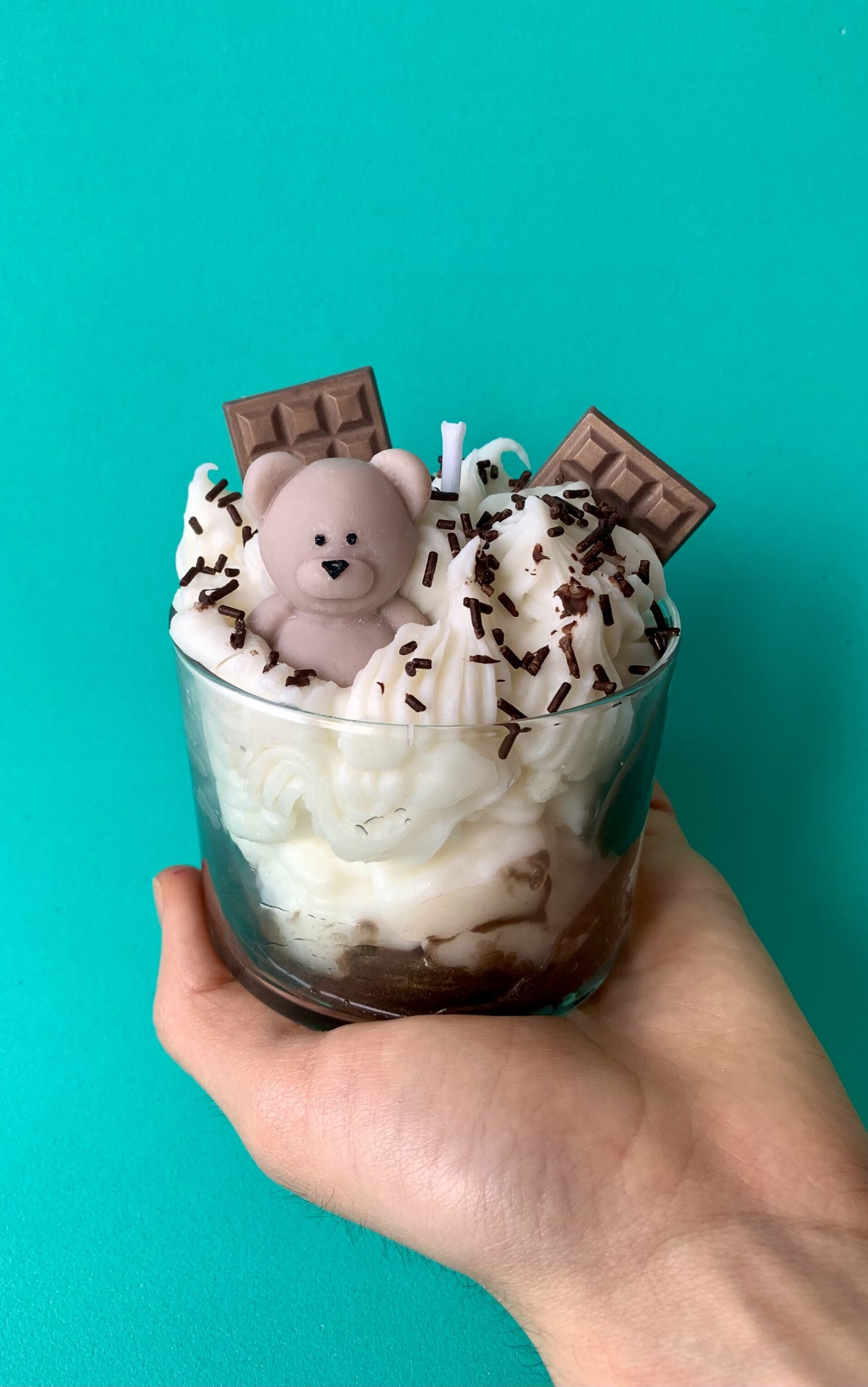 Vela de osito con chocolate - 4